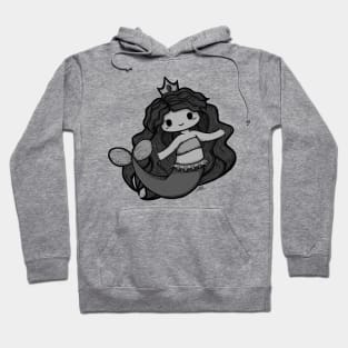 Cute Mermaid Illustration Hoodie